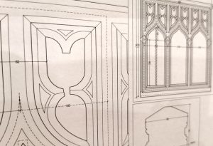 Bespoke design for Gothic Oak Staircase by Stuart Interiors