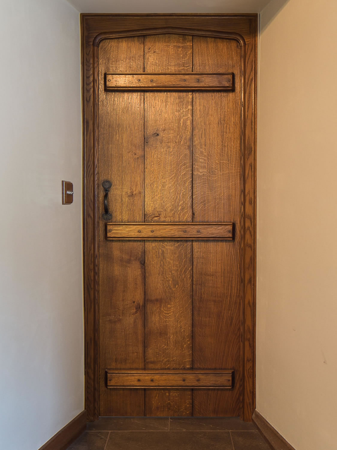 Soild oak internal door for a Westcountry barn conversion